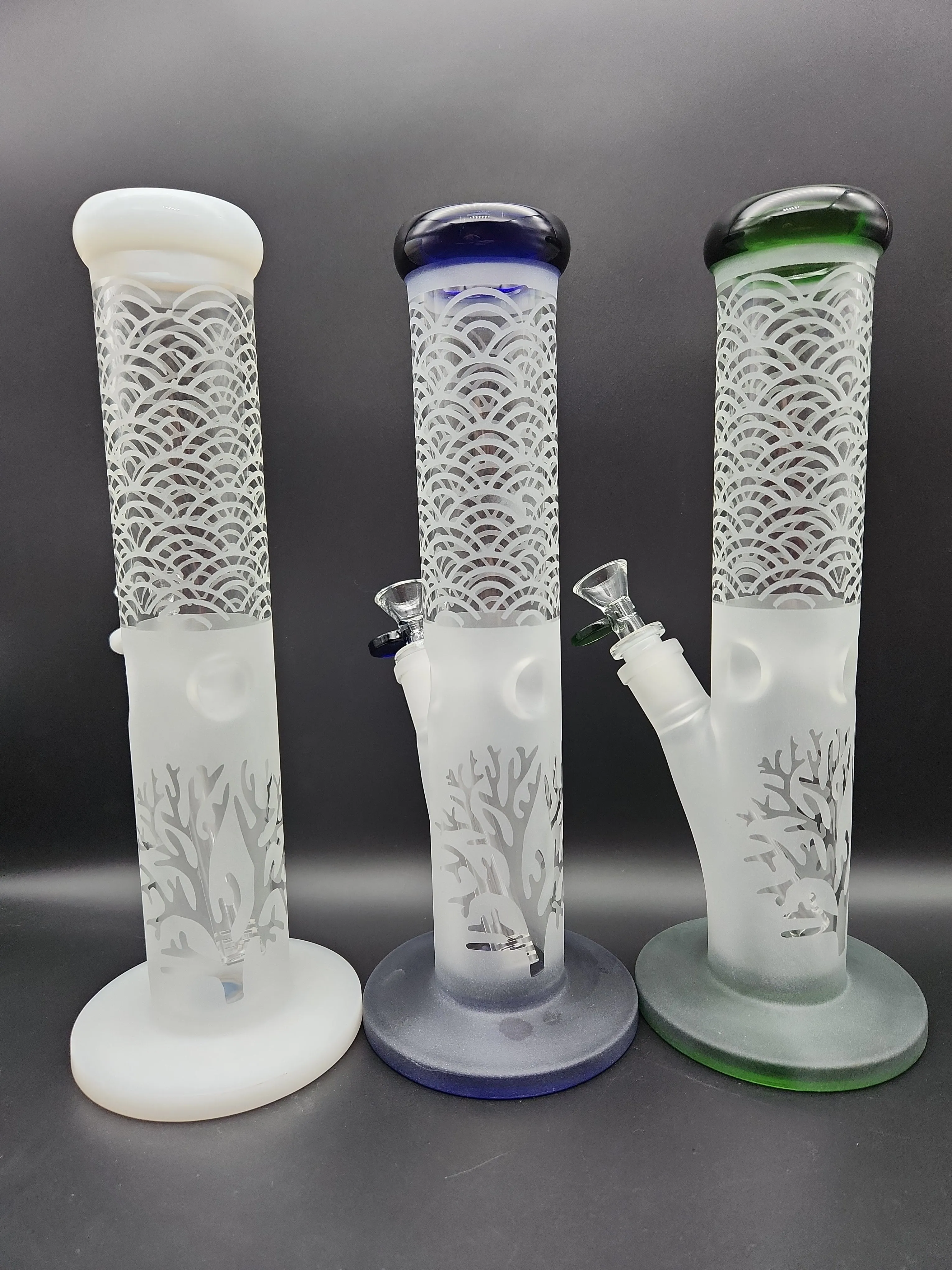 11.5 Sandblasted Tree of Life Straight Tube