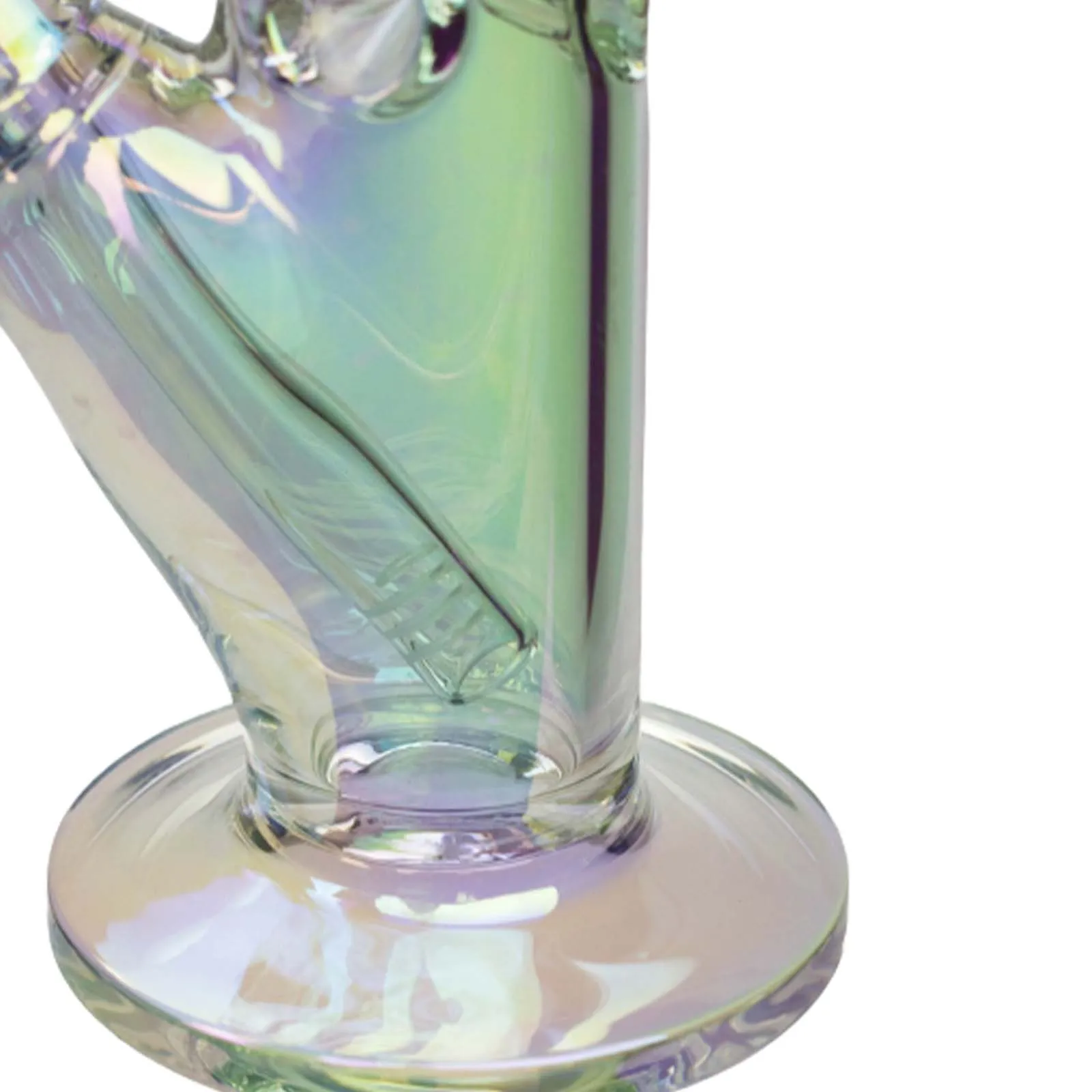 14" Luxury Electroplated Straight Tube Bong