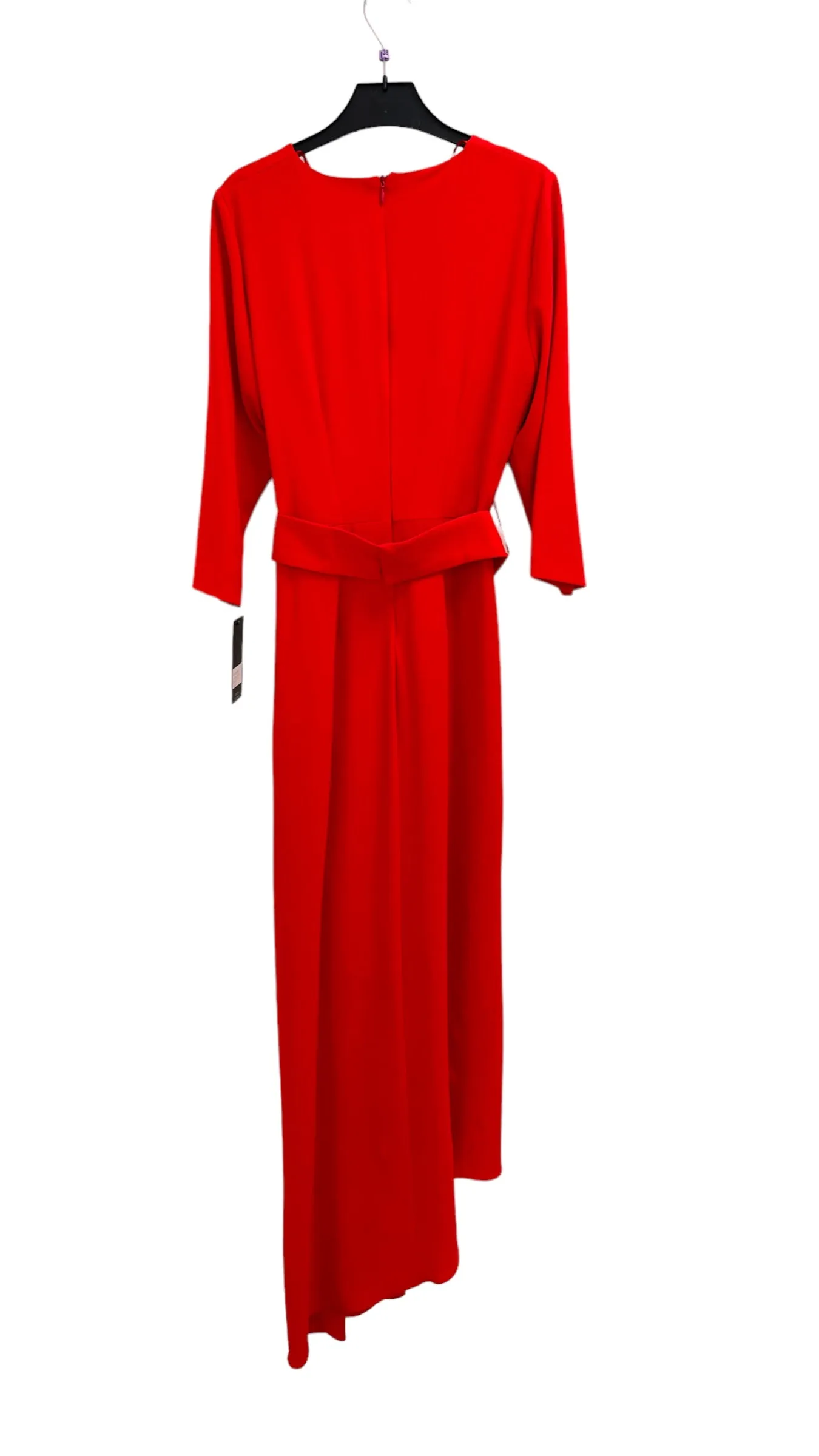 5-A1460 Monet Red Drape Dress