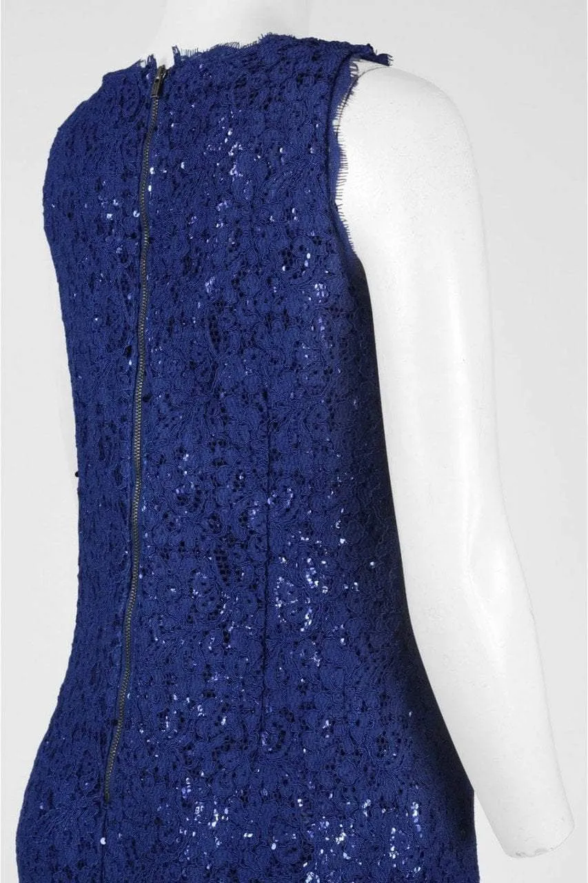 Adrianna Papell - 41929990 Sleeveless Embellished Lace Sheath Dress