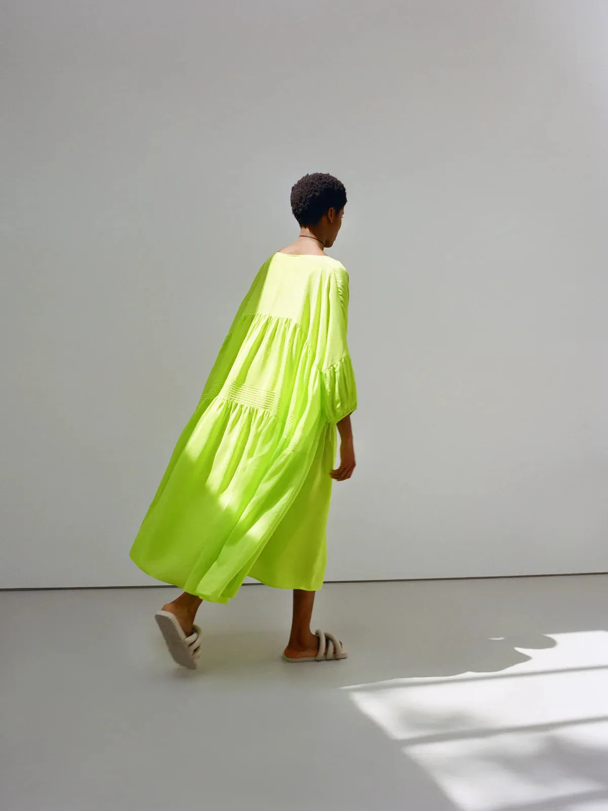 Airi Maxi Dress in Fluoro Yellow