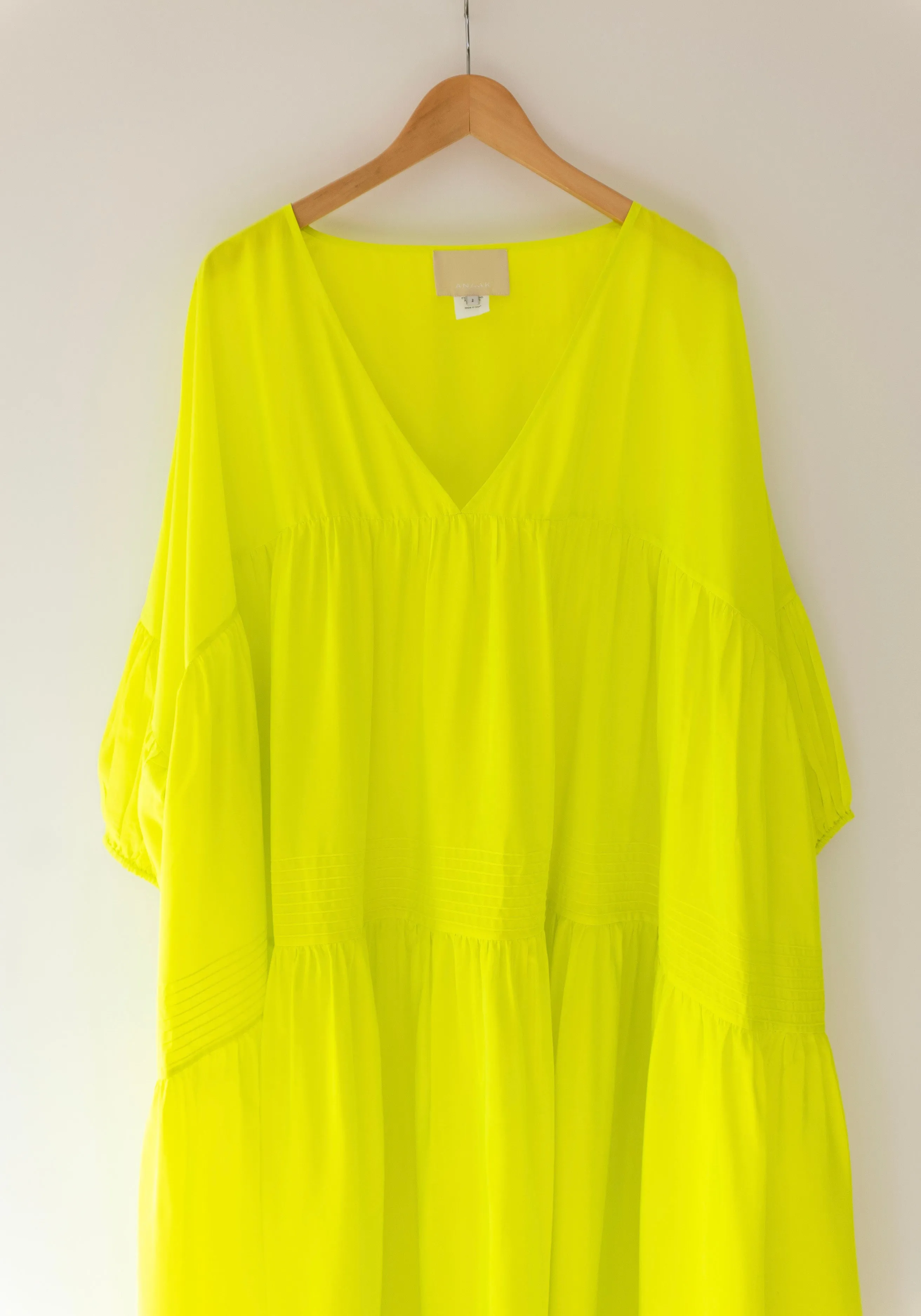 Airi Maxi Dress in Fluoro Yellow