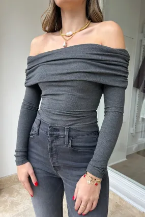 Alessandra Top Dark Heather Grey