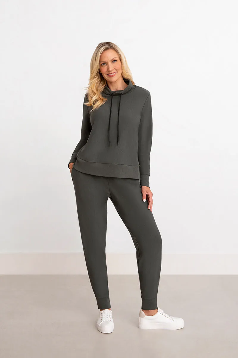 Bamboo Fleece Sweatshirt Long Sleeve | Raven