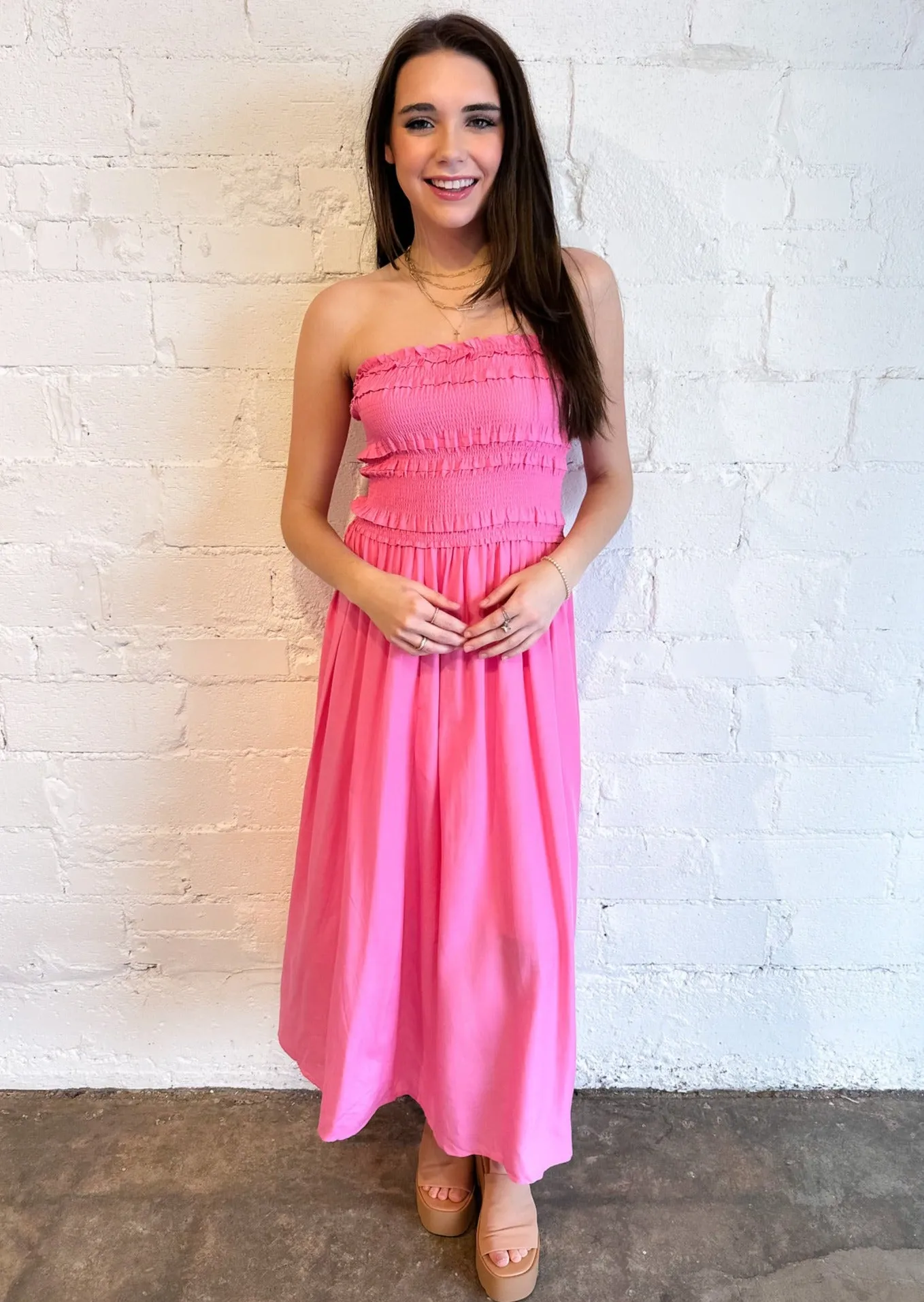 Blushing Rose Maxi Dress