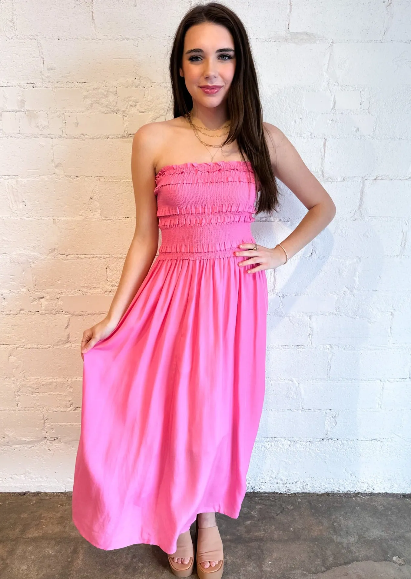 Blushing Rose Maxi Dress