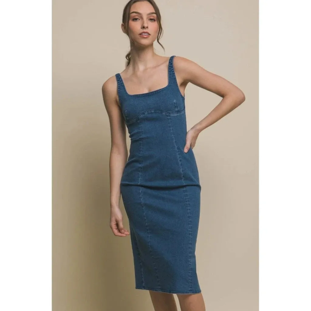 Breeze Britany Denim Midi Dress