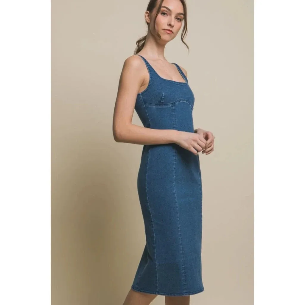 Breeze Britany Denim Midi Dress