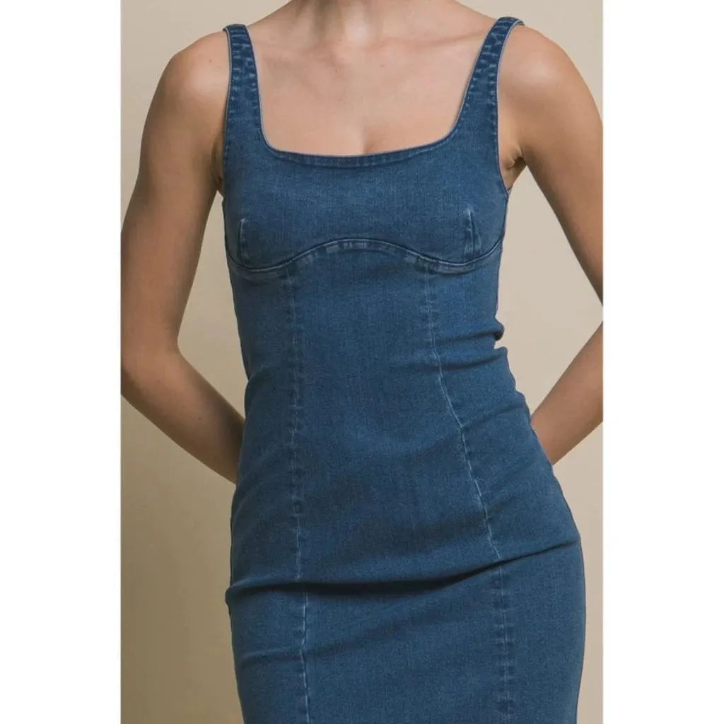 Breeze Britany Denim Midi Dress