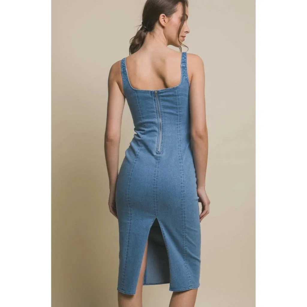 Breeze Britany Denim Midi Dress