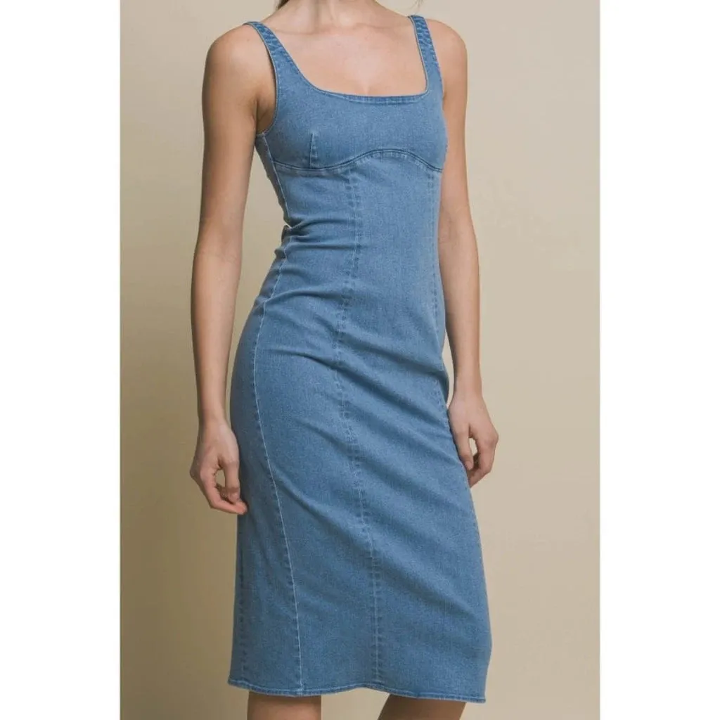 Breeze Britany Denim Midi Dress