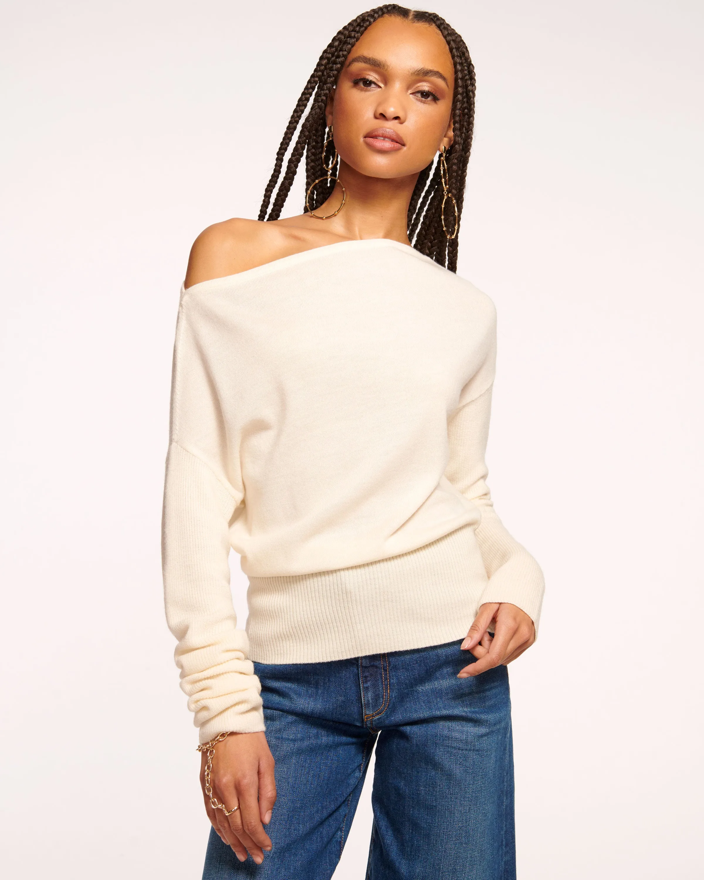 Chance Wool Off-The-Shoulder Sweater