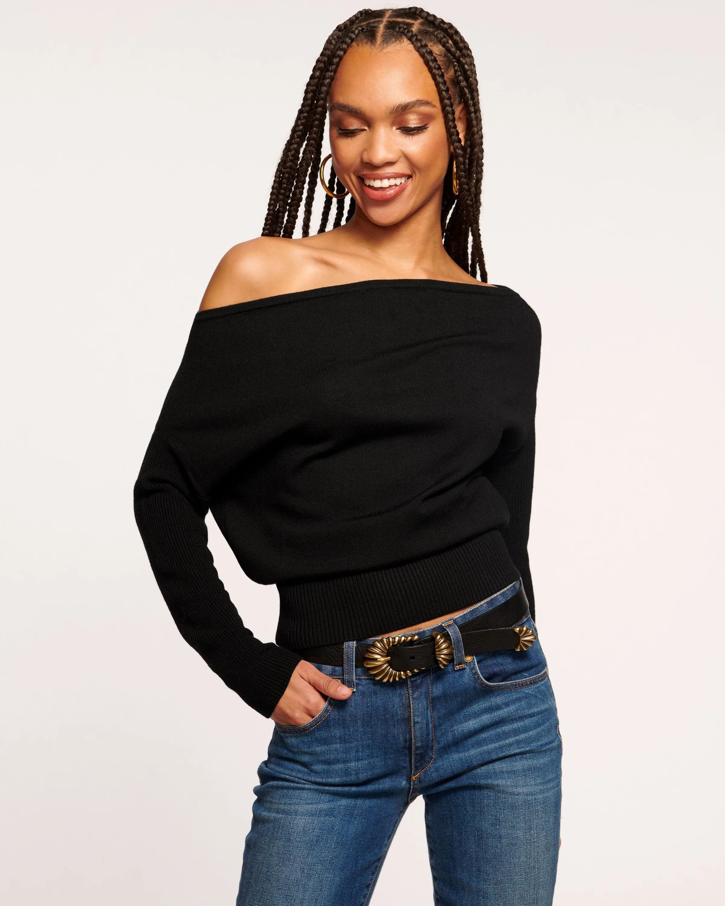 Chance Wool Off-The-Shoulder Sweater