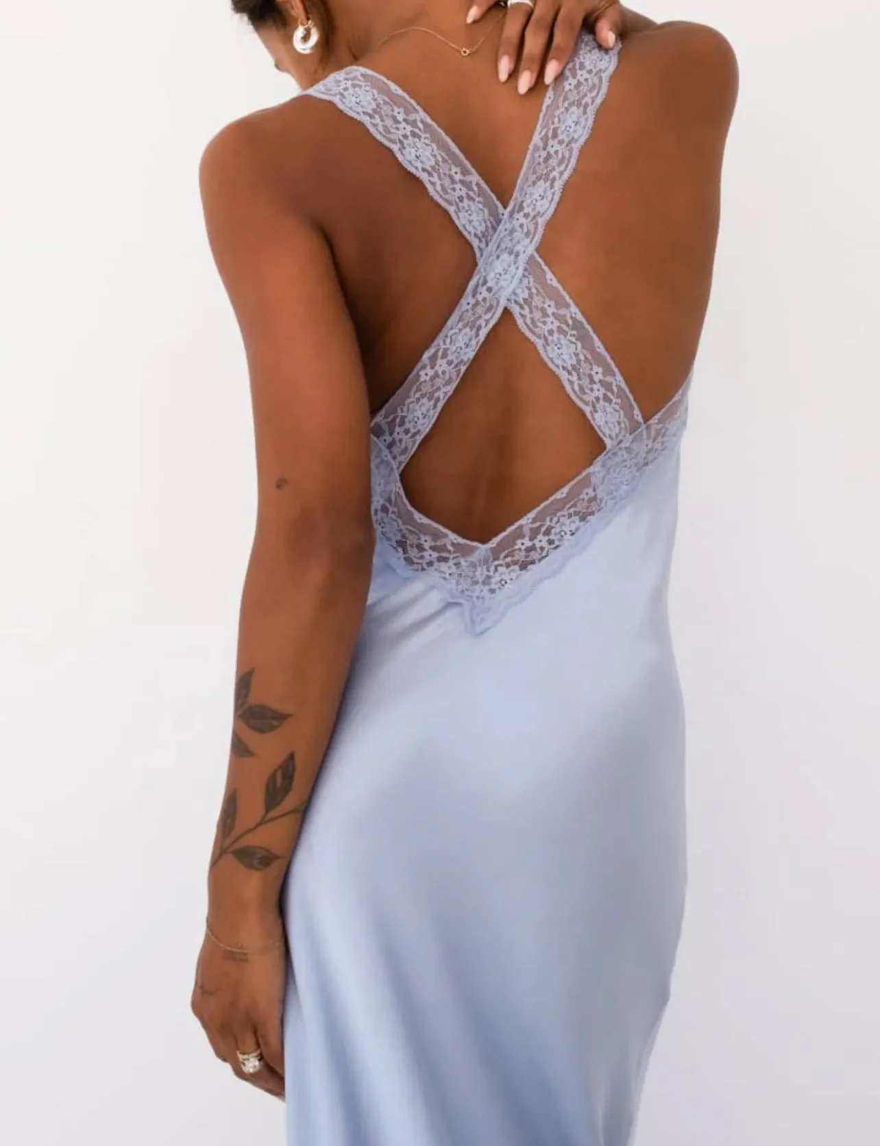 Crossroad Maxi Dress in Ice