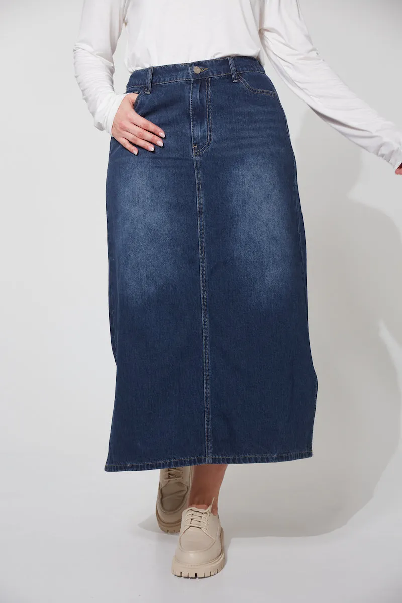 Dalton Denim Skirt, Indigo