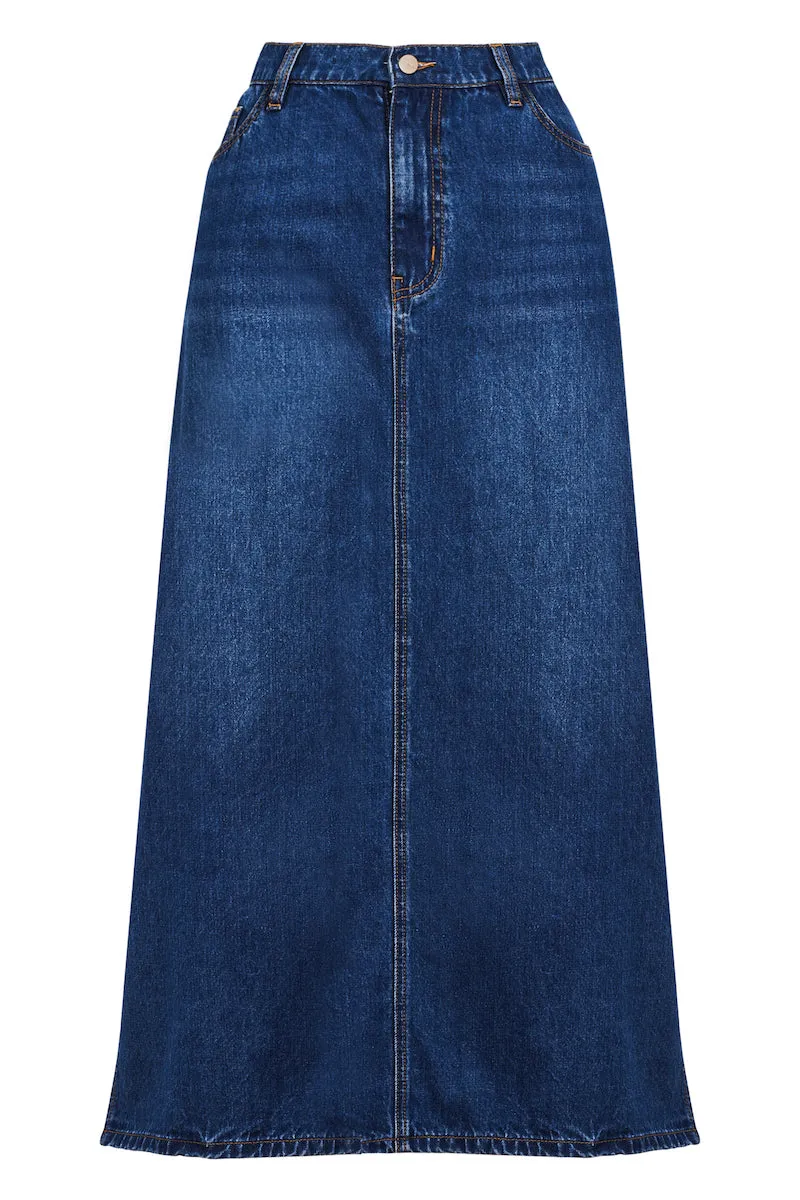 Dalton Denim Skirt, Indigo