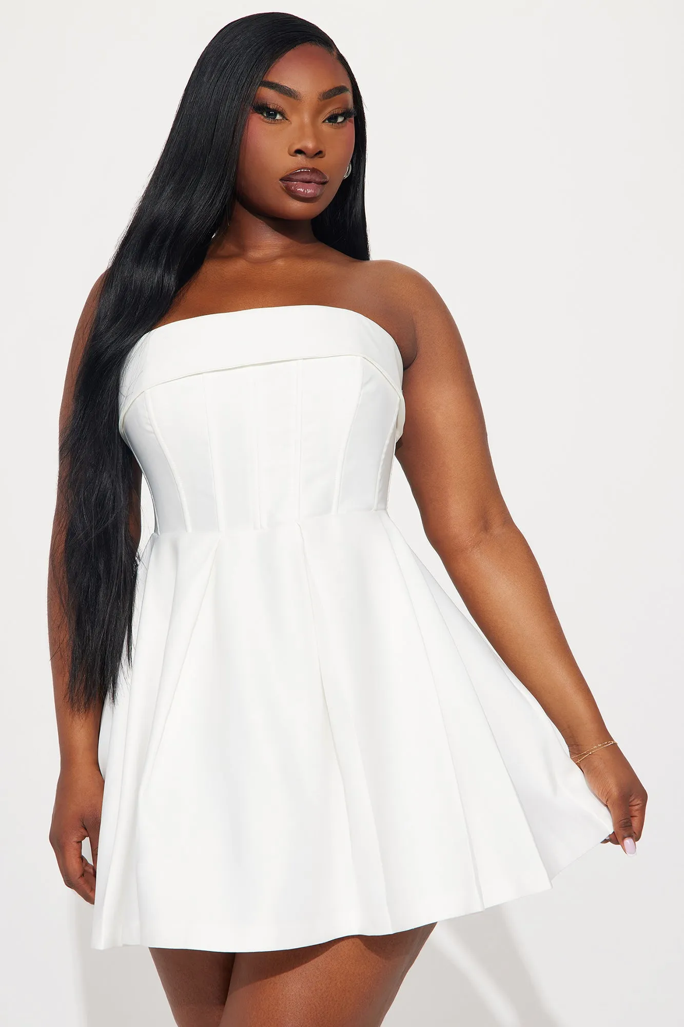 Definitely Darling Mini Dress - White