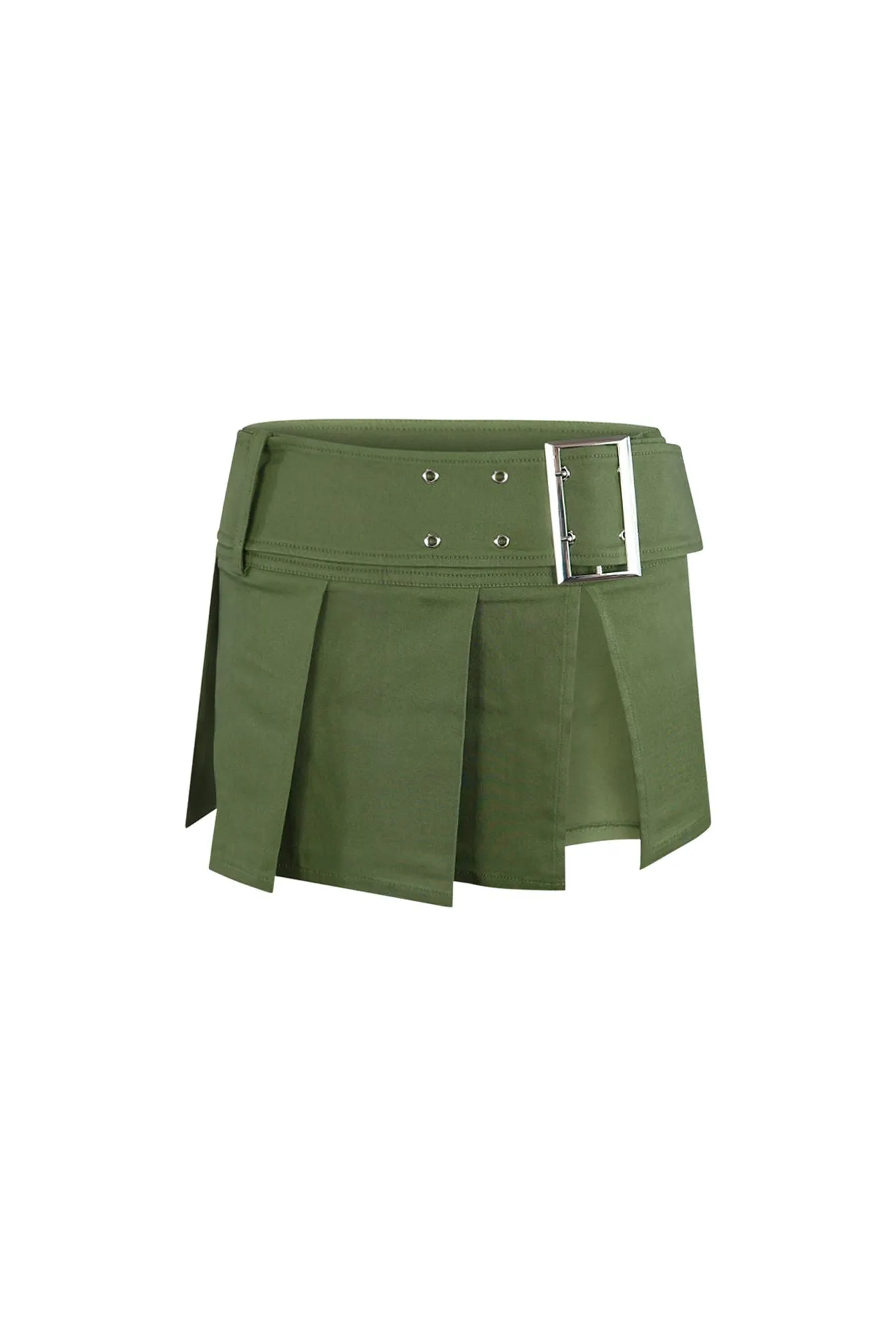 Dirty Martini Pleated Mini Skirt With Belt