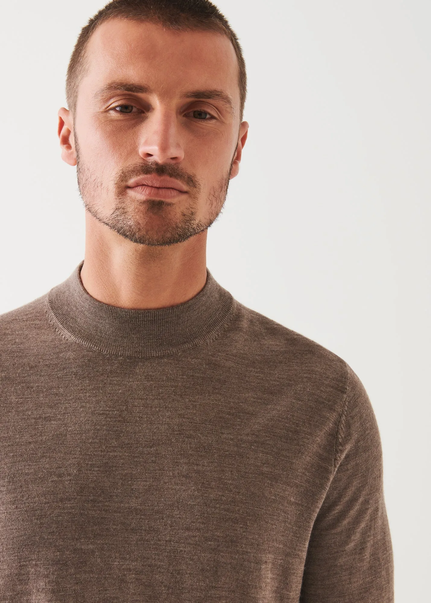 EXTRA-FINE MERINO MOCK NECK