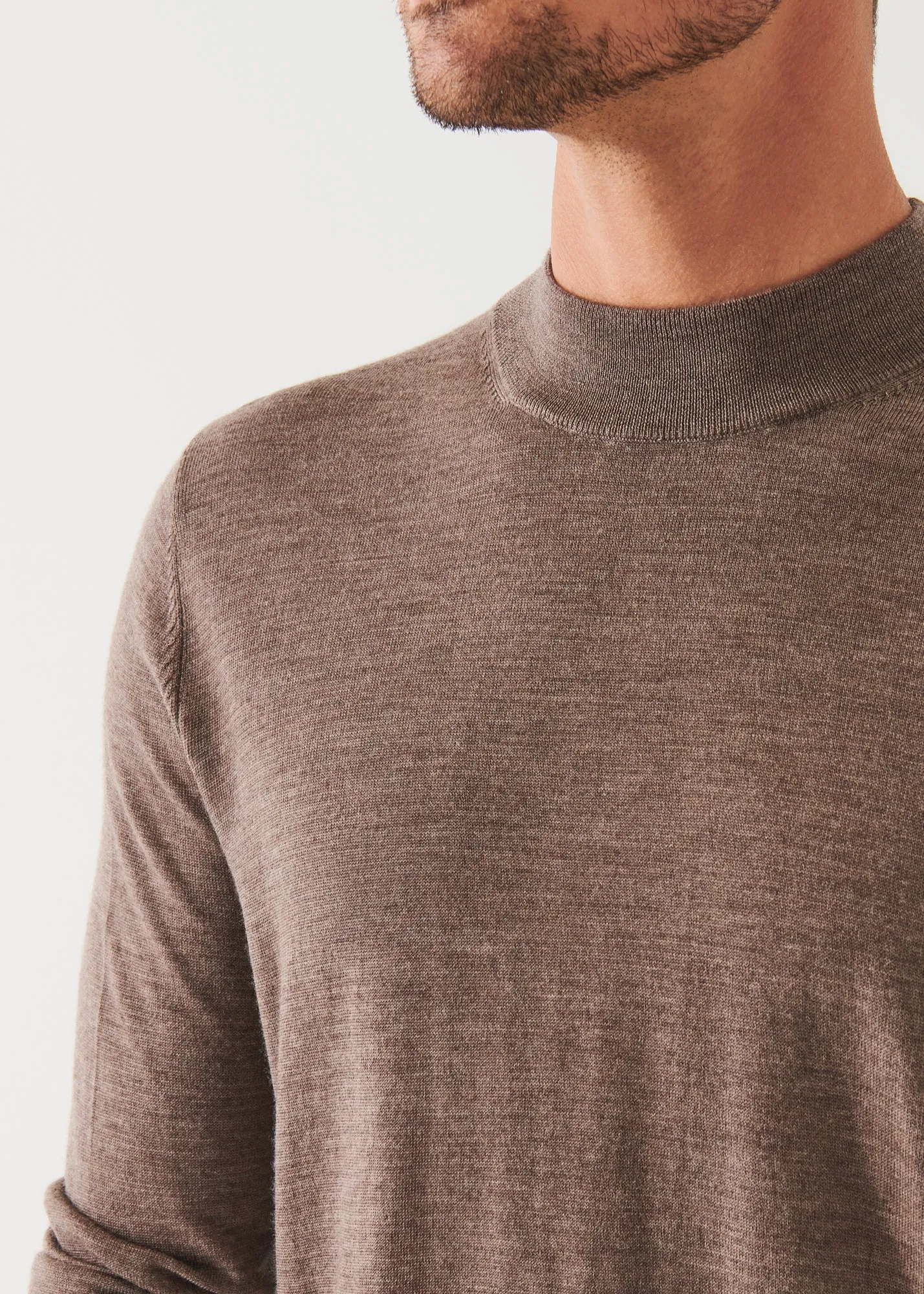 EXTRA-FINE MERINO MOCK NECK