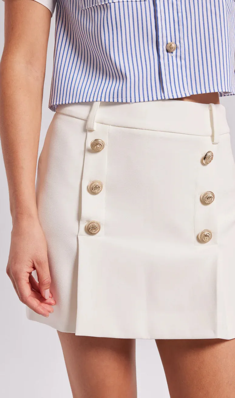 Generation Love - Imogen Crepe Skirt - White