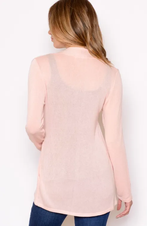 Hailey Basic Knit Sheer Cardigan