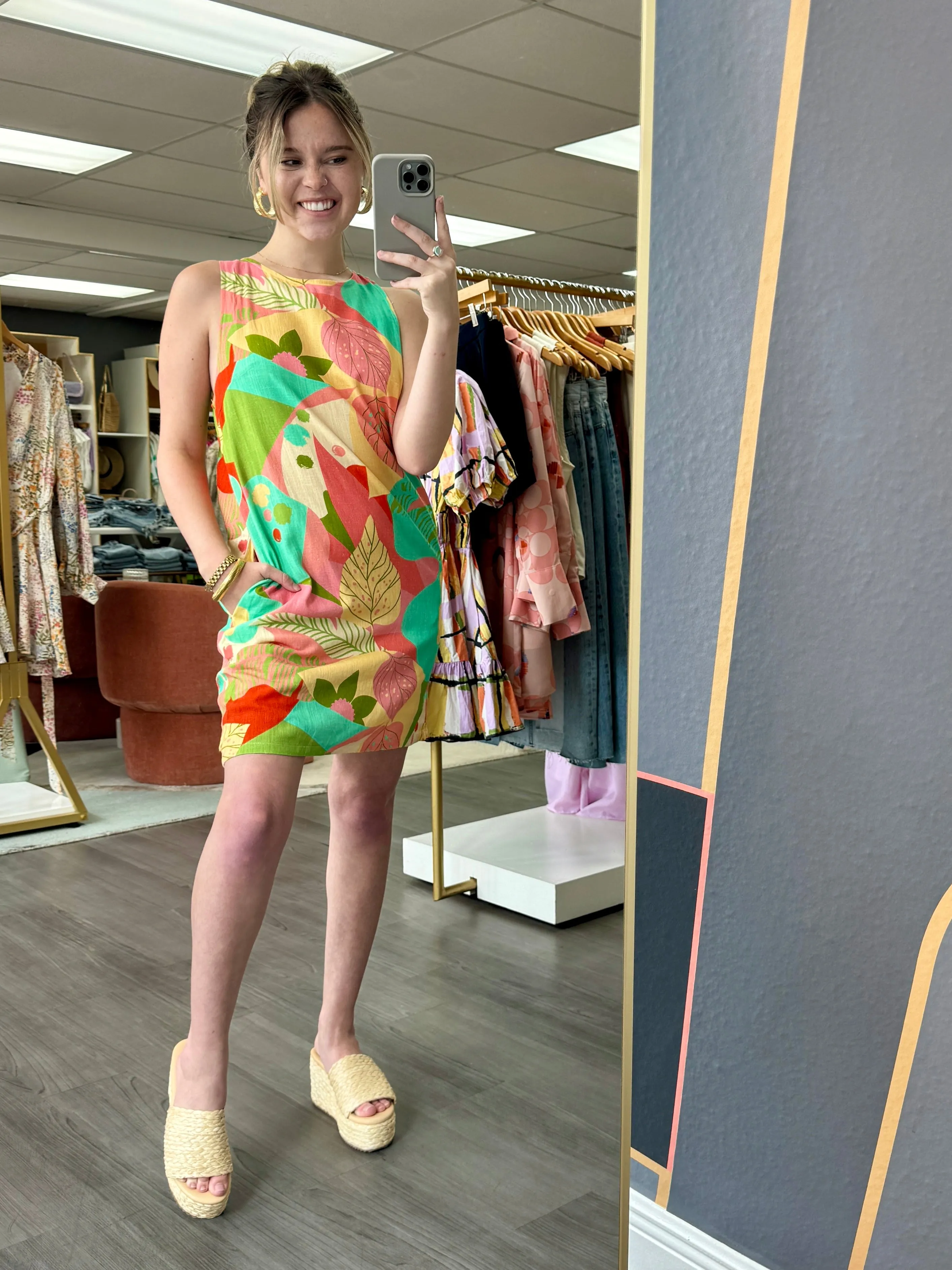 In the Tropics Shift Dress