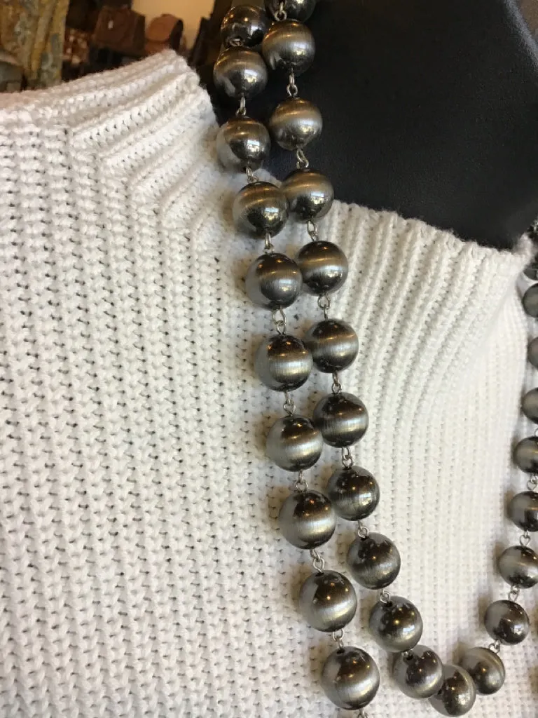 Ivory Ribbed Tank Sweater - SML