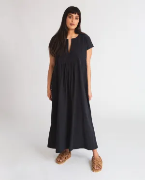 Maud Organic Cotton Dress In Black