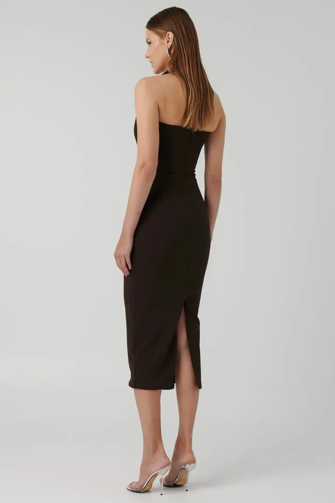 Meline Midi Dress - Coffee