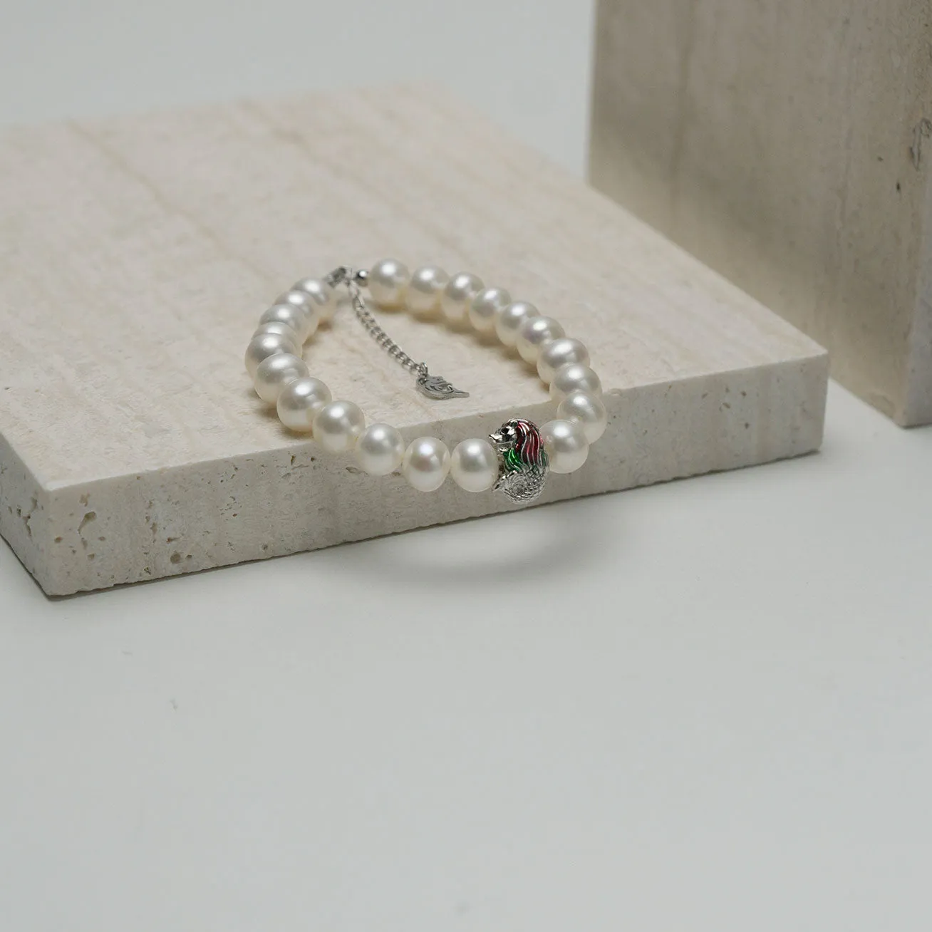 Merlion Freshwater Pearl Bracelet WB00083 | New Yorker