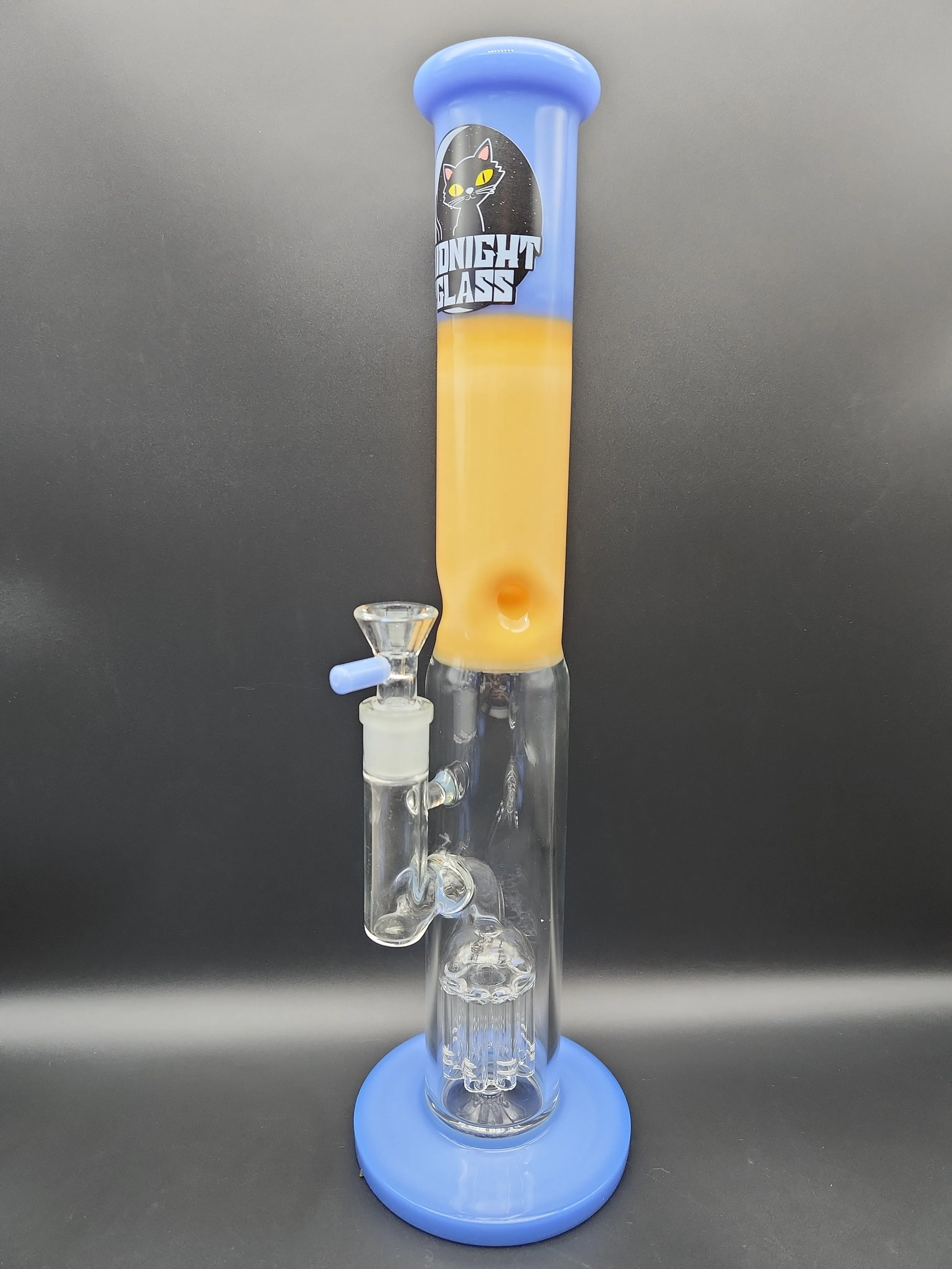 Midnight Glass 14.5 Straight Tube w/ Tree Perc