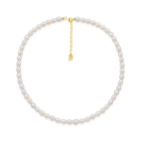 New Yorker Freshwater Rice Pearl Necklace WN00229