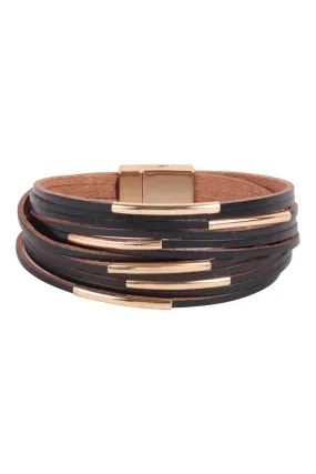 New Yorker Wrap Bracelet - Black