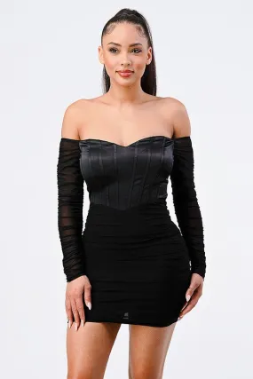 OFF SHOULDER BODYCON DRESS