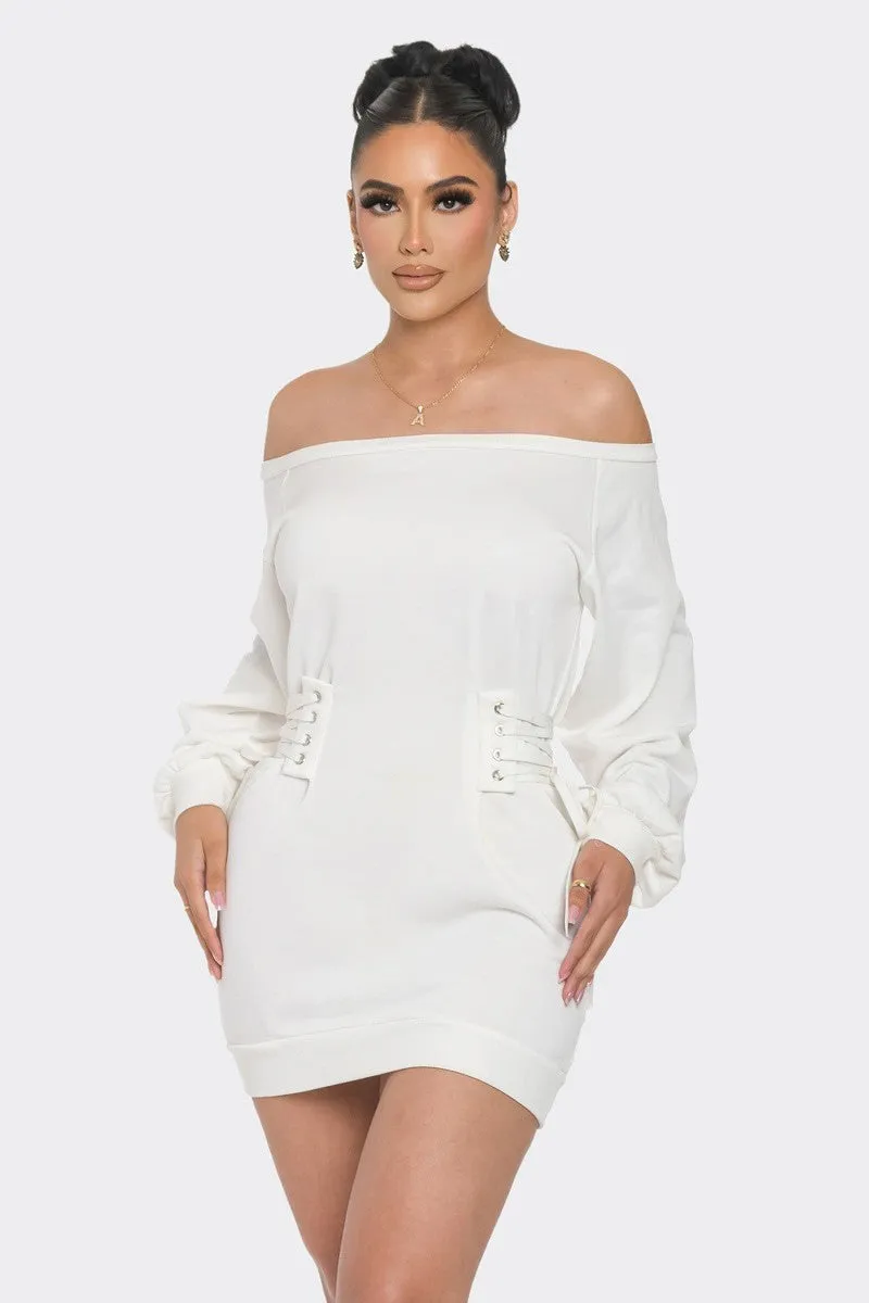 Off Shoulder Mini Dress