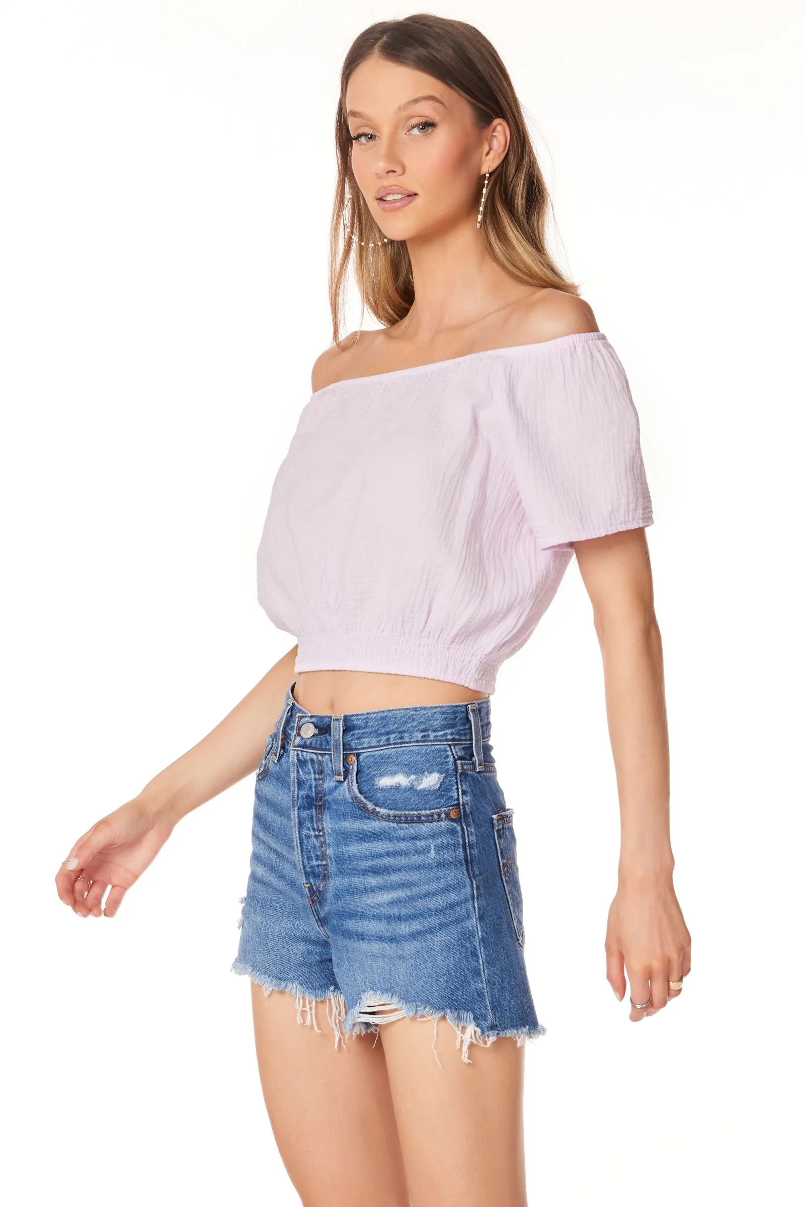 OFF-SHOULDER TOP