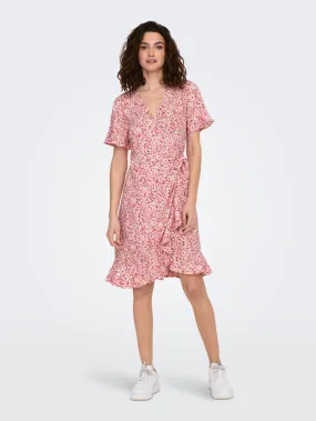 Olivia Wrap Dress - Rose Smoke