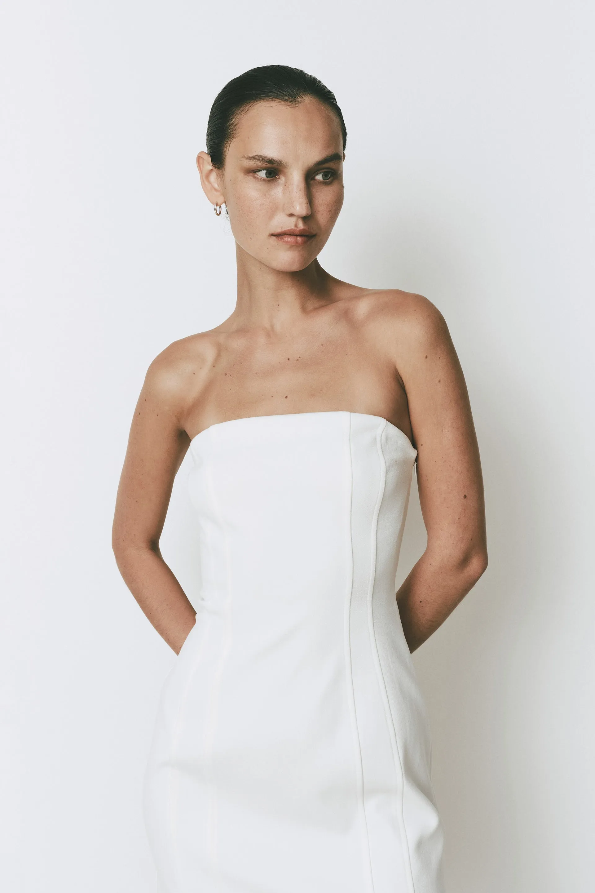 Ophelia Mini Dress in Off White