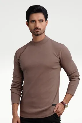 Pink Cocoa Mock Neck Sweatshirt