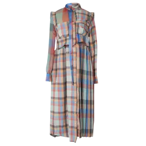 Plaid Dress - Multicolor