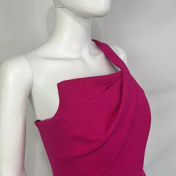 Roland Mouret Pink One Shoulder Top