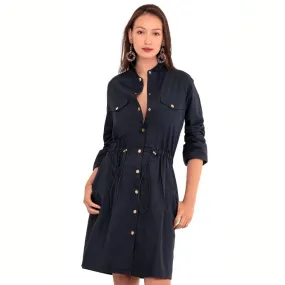 Shirtwaist Dress with Pockets