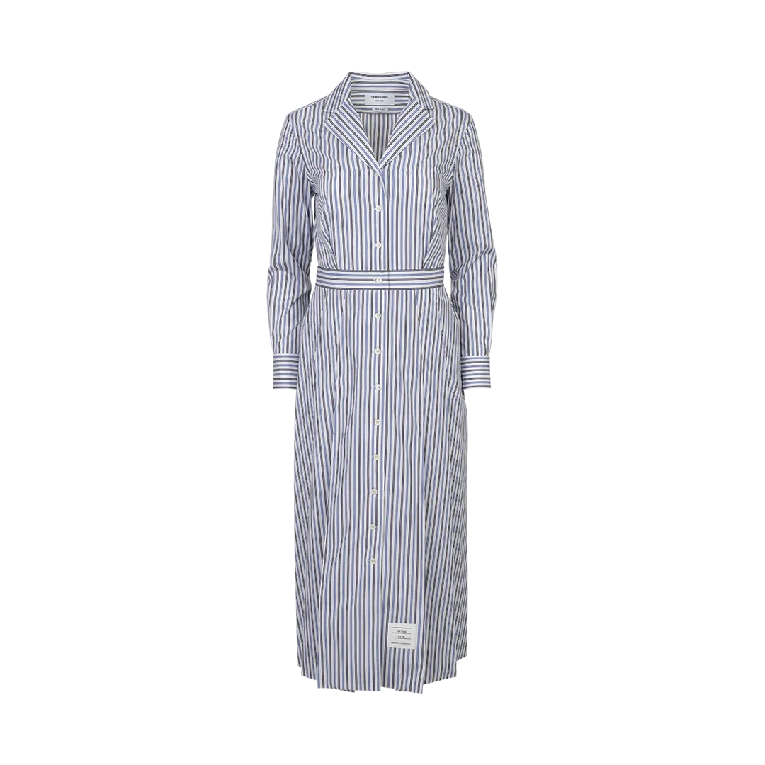 Striped Poplin Shirtdress