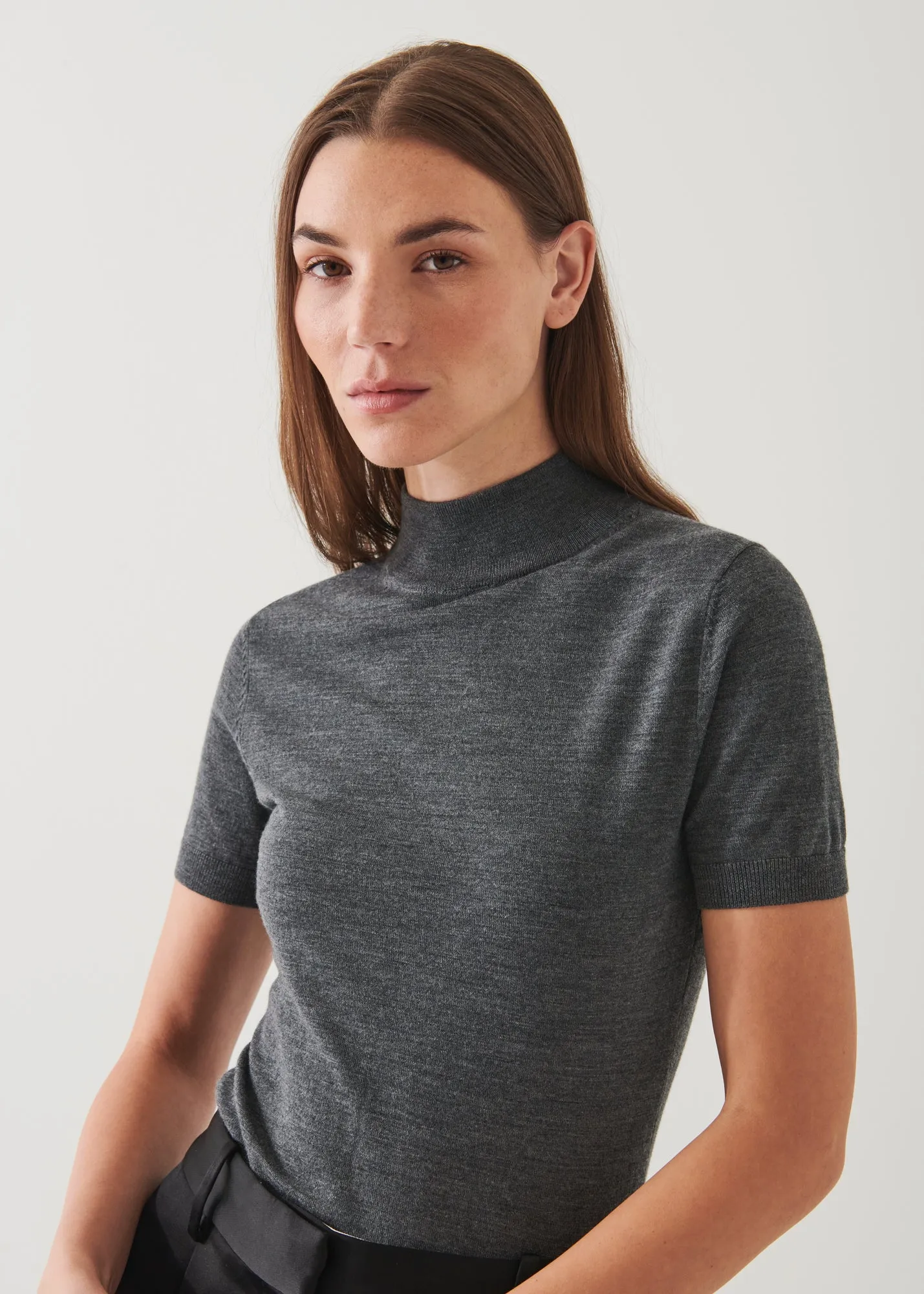 SUPERFINE MERINO MOCK NECK