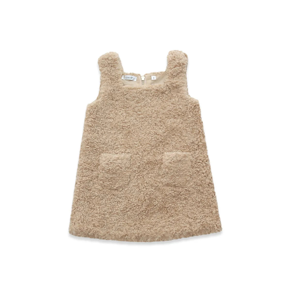 Teddy pinafore dress