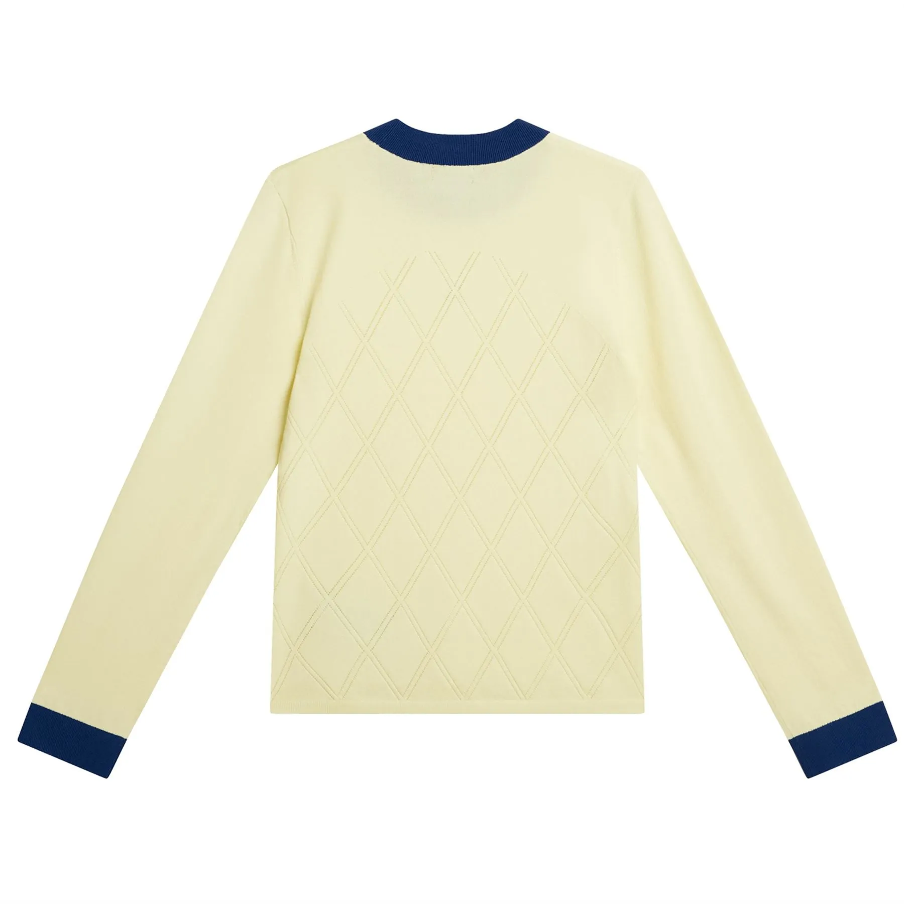 Womens Meadow Mock Neck Knitted Sweater Wax Yellow - SS24