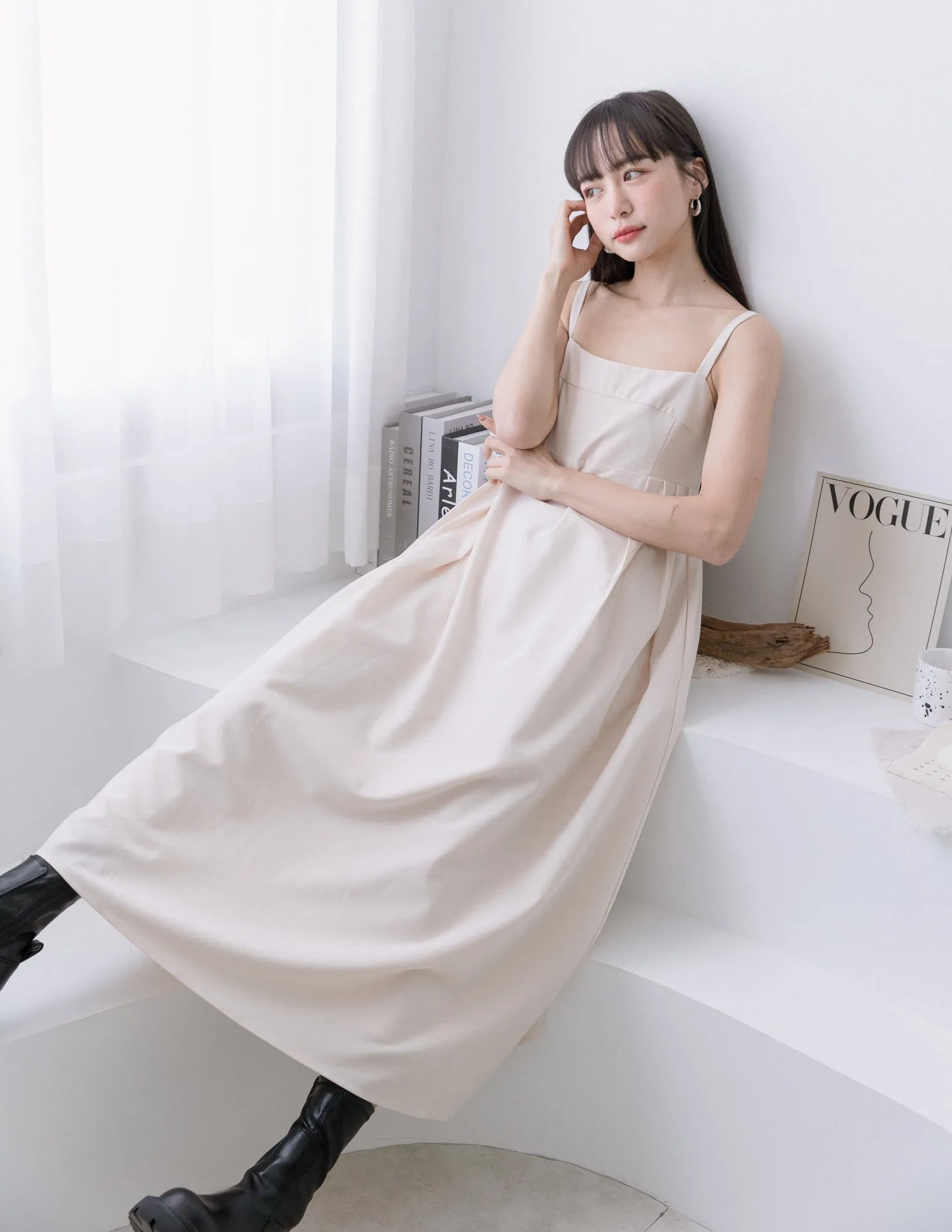 Zaira Dress in Cream